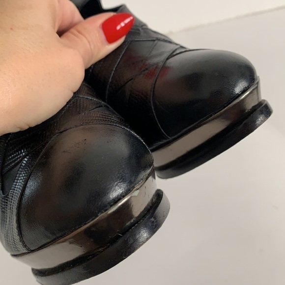 BCBG MaxAzria Leather Ankle Strap Platforms Shoes - Picture 16 of 16